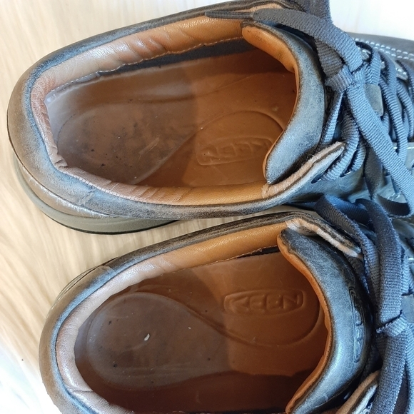 Keen 6.5 Presidio Leather Hiking Shoes Green Casual Oxfords Walking Gorpcore - Picture 6 of 7